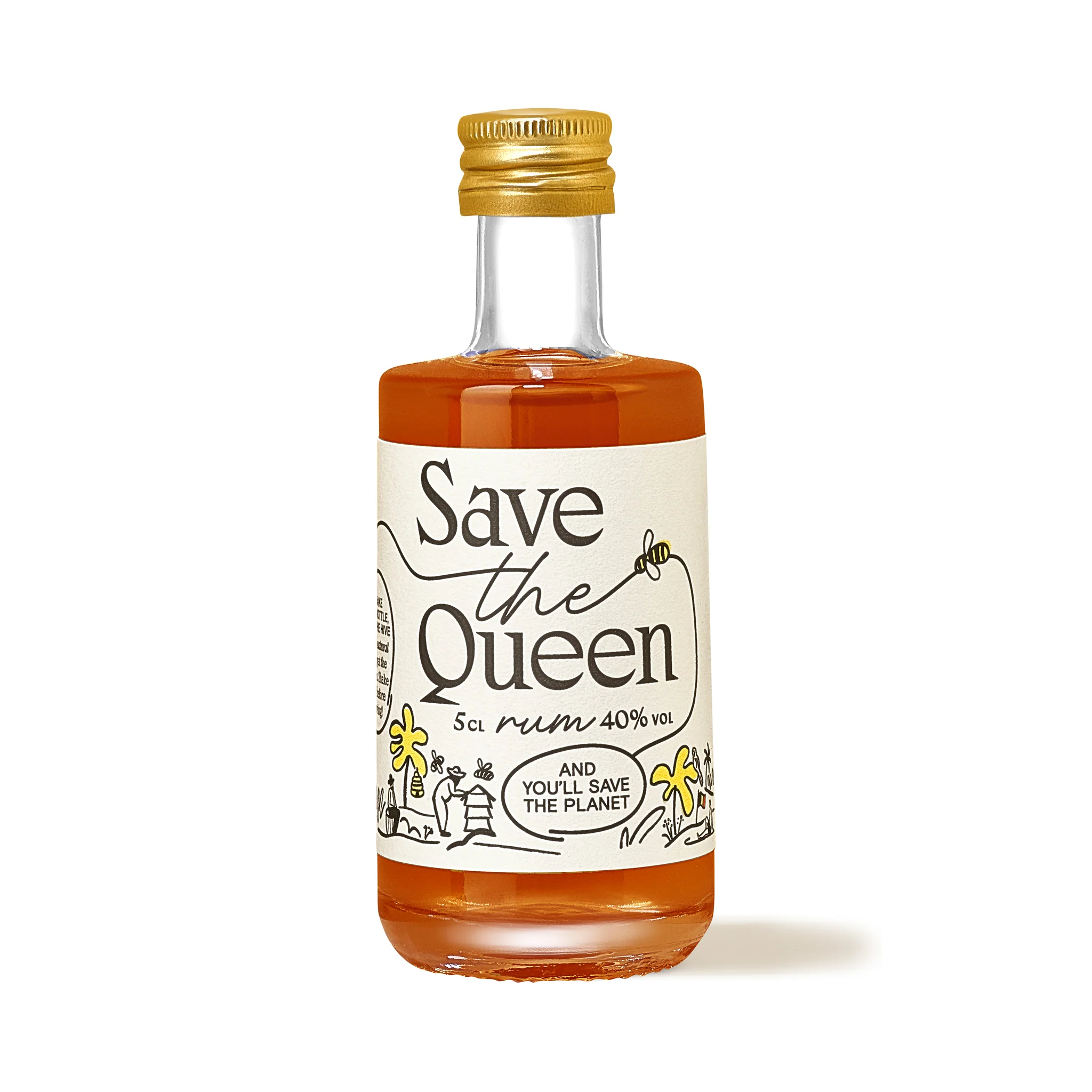 Save The Queen Rum 5cl mini flesje